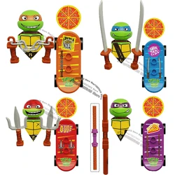 TMNT-Mini figurines d'action pour enfants, blocs de construction à assembler, tortue Ninja, stabiliser, Raph, Don Butter, KDL817