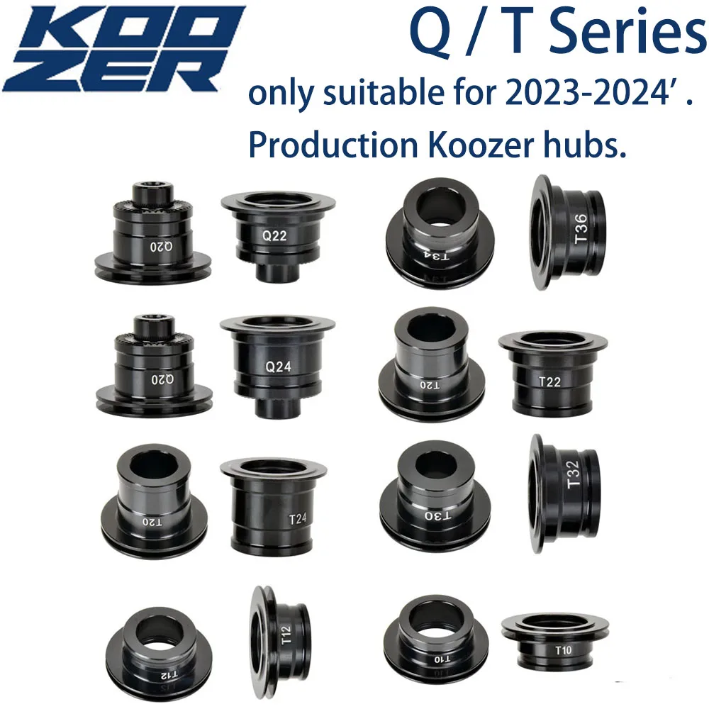 Koozer Hub Endcap ل 2023 جديد XM490 460 450 إصلاح أجزاء 5x100 10x135 QR 15x100 12x142 مللي متر من خلال 12x135 محول عدة محول الدراجة