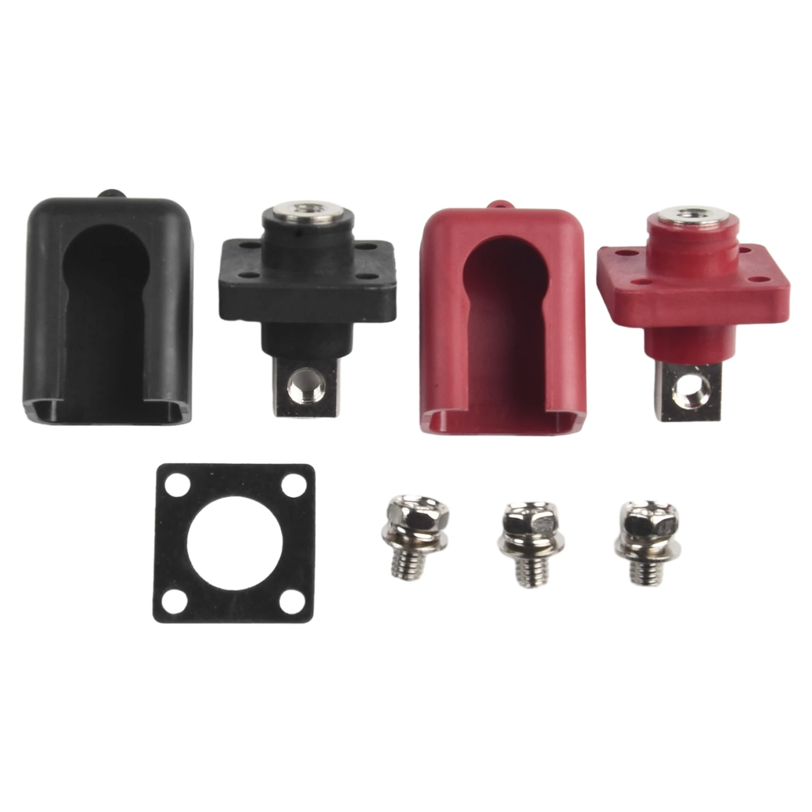 Red Black 120A All-Copper Lithium Battery Energy Storage Terminal Battery Connector Wire Cable Conduit Home Improvement Supplies