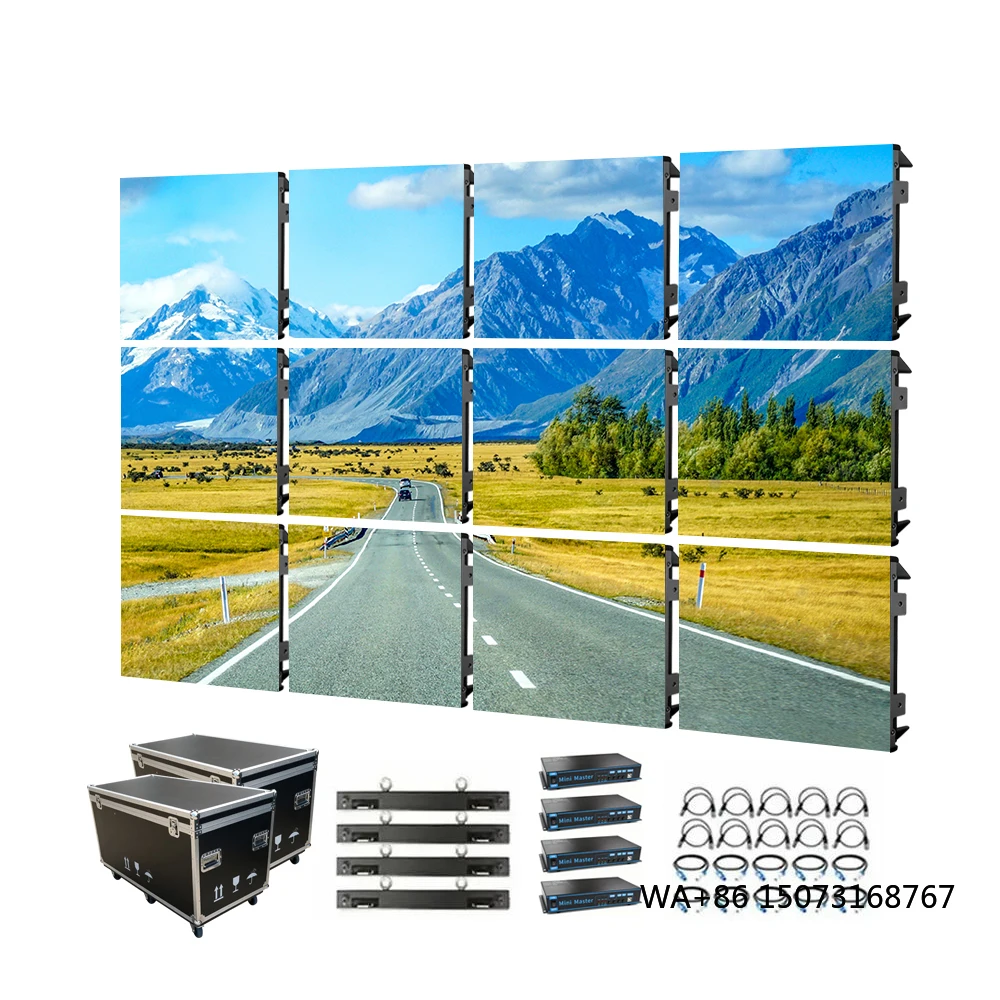 Pantallas LED de 500 mm x 500 mm para Exteriores P3.91, Pantalla LED Publicitaria para Interiores y Exteriores, Pantalla LED de Alquiler para Video Wall