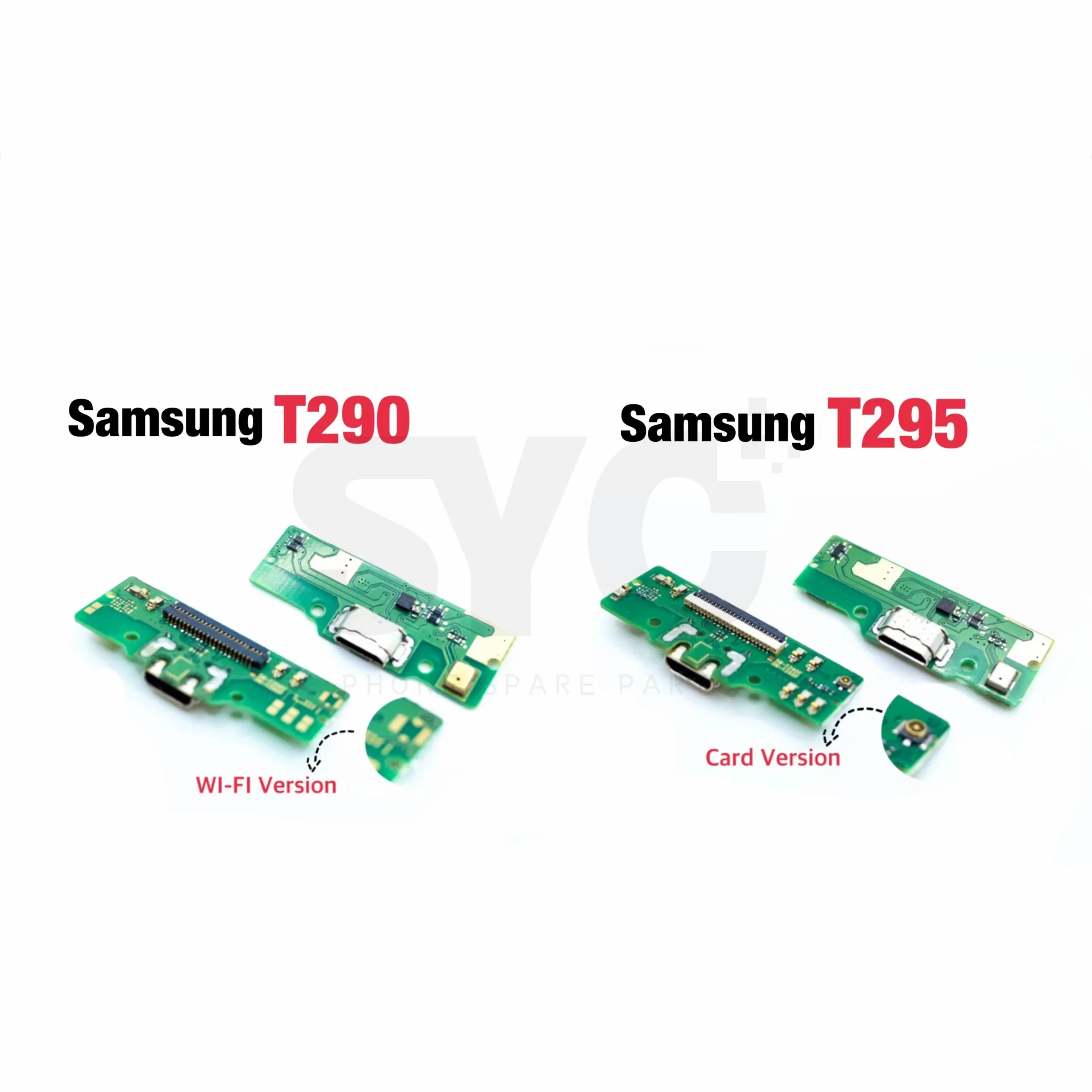 1Pcs USB Charging Port Charger Dock Connector With Microphone Board Flex Cable For Samsung Tab A 8.0 2019 SM-T290 T295