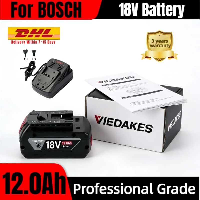 

100% original for Bosch 18V battery, 18V and 12000mAh backup batteries, professional system, BAT609 BAT618 GBA18V80 tool battery