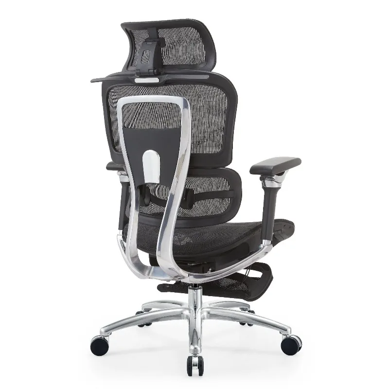Waist protection office chair Employee sedentary computer chair Boss chair Aluminum alloy back bracket
