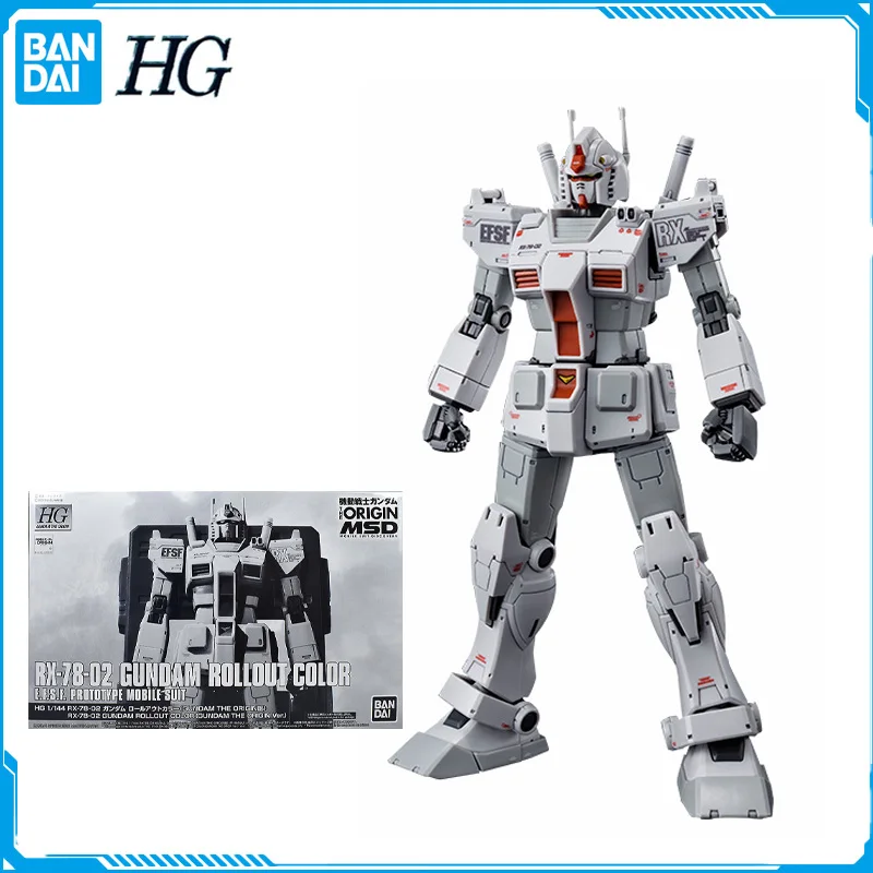 

In Stock Bandai HG 1/144 RX-78-02 GUNDAM THE ORIGIN Rollout Colours Original Anime Figure Model Toys Action Figures Collection