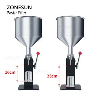 Zonesun آلة تعبئة العسل اليدوية زجاجة معجون سائل تعبئة كريم مستحضرات التجميل المعكرونة صلصة الزبدة الفول السوداني تغليف المواد الغذائية ZS-MGT1S أفضل 8 مبيعات آلة زبدة الفول السوداني - No4