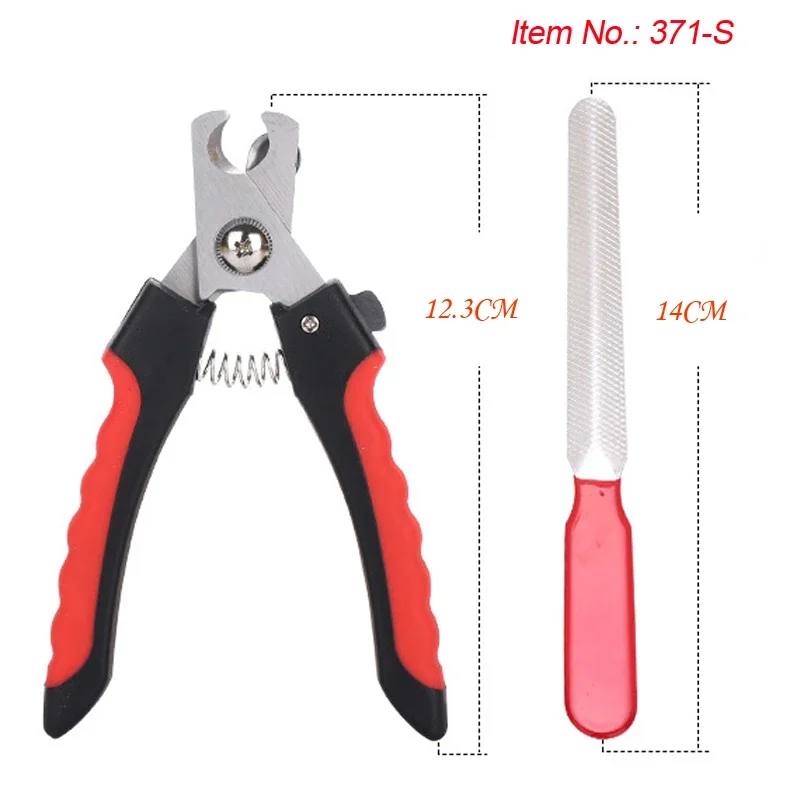 Pet cat dog nail clipper cutter, with sickle, stainless steel trim shearing, pet claw dog