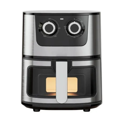7L Visual Air Fryer Household Large Capacity Multifunctional Stainless Steel Air Fryer Freidora Aire