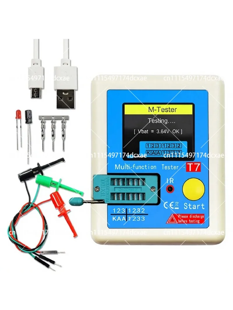 Professional Multi-Function Transistor Tester TFT Diode Triode Capacitance Meter LCR ESR NPN PNP MOSFET LCR-T7