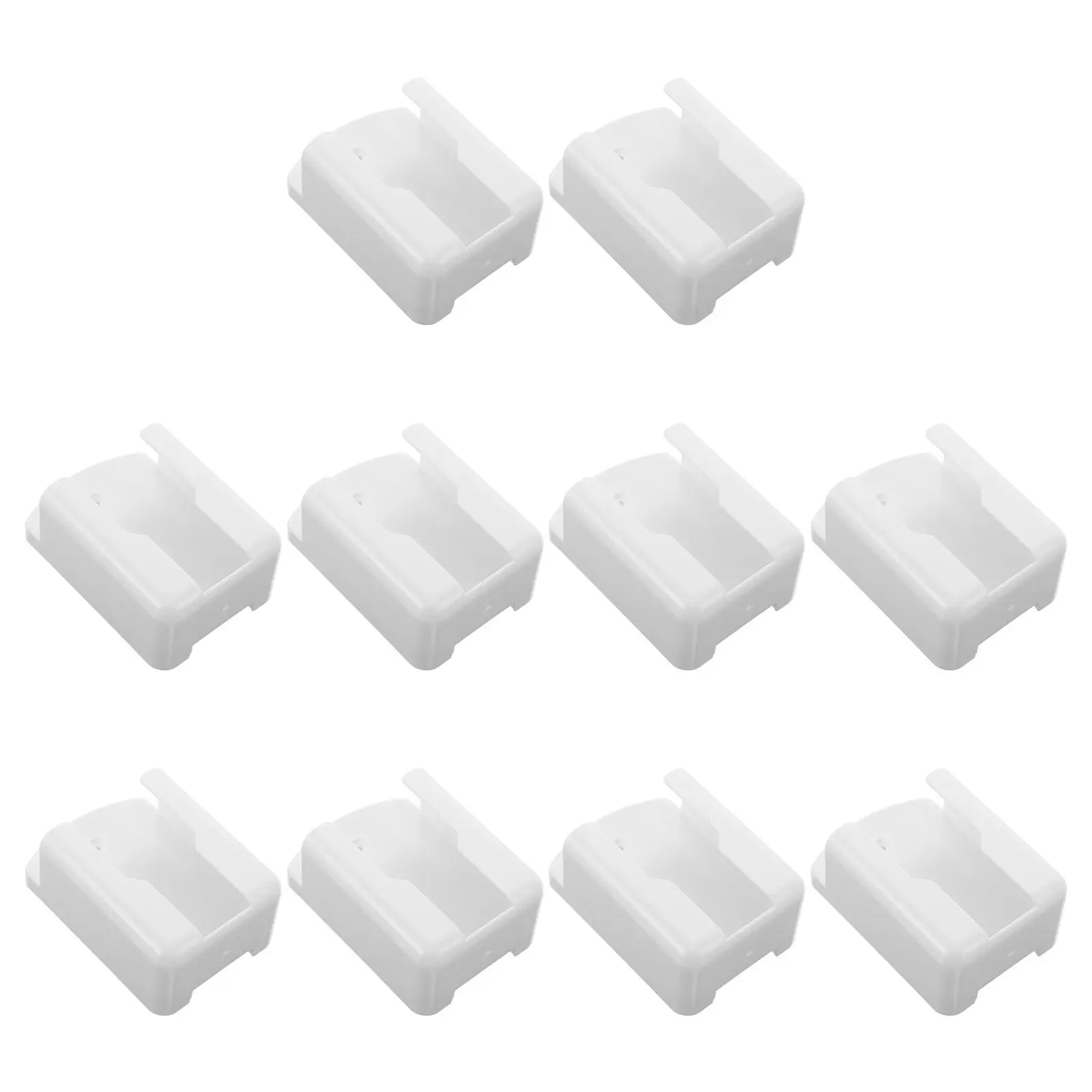 10pcs-wall-mounted-remote-holder-cream-adhesive-no-drilling-storage-box-tv-air-conditioner-controller-organizer-for-living-room