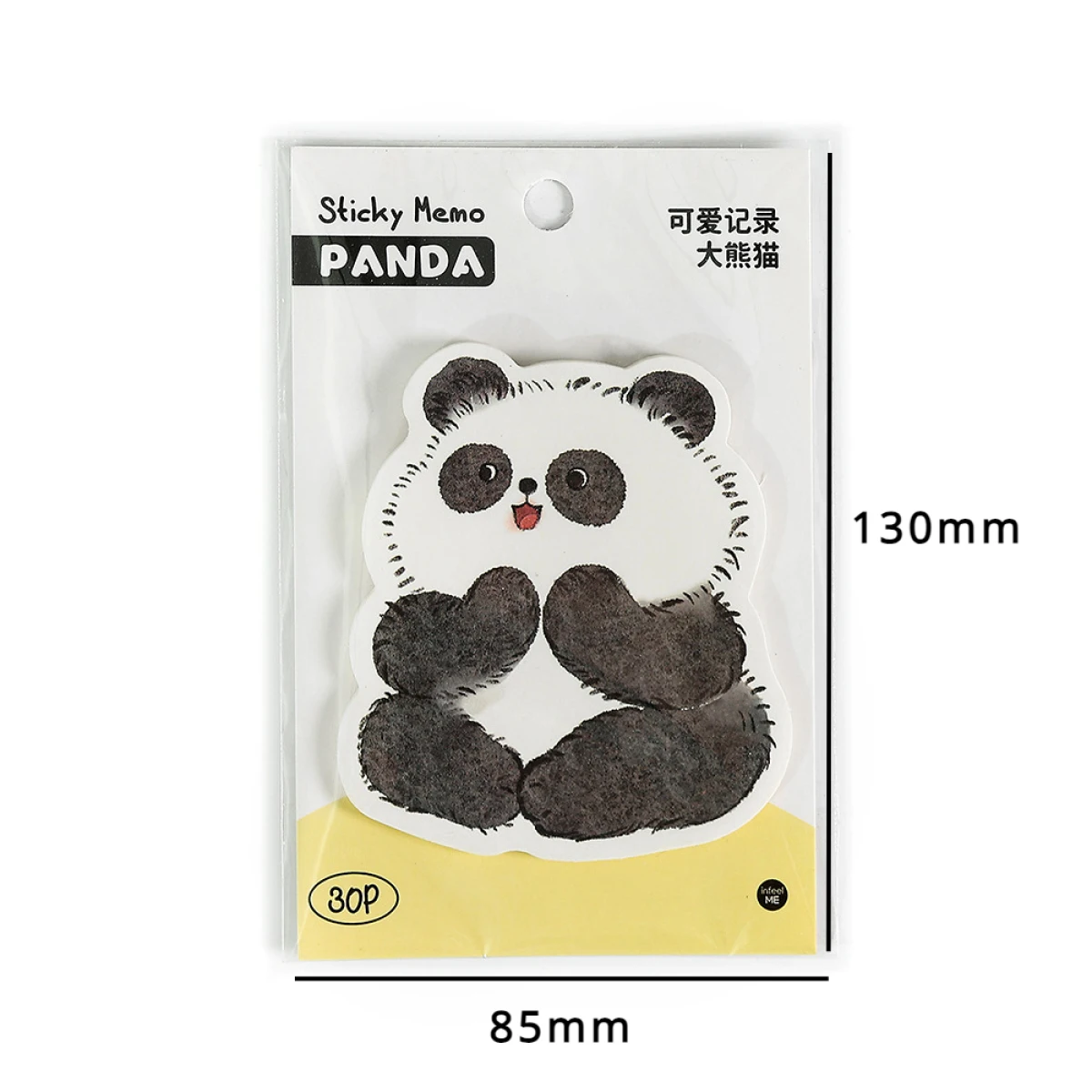 Imagem -05 - Cute Chubby Panda Cartoon Notepad n Times Sticky Notes para Fazer a Lista Memo Pad Material Escolar e de Escritório Presente de Papelaria 30 Folhas por Bolsa