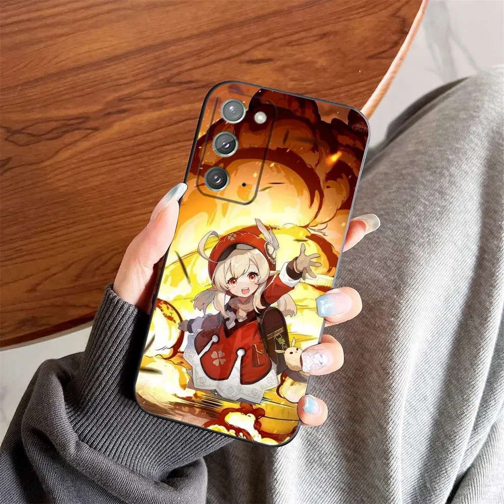 حار لعبة Genshin تأثير قضية الهاتف لسامسونج A02S A03S A04 A04E A05S A06 A12 A13 A24 A30 A50 A70 A80 ملاحظة 10 20 M16 M53 حالة