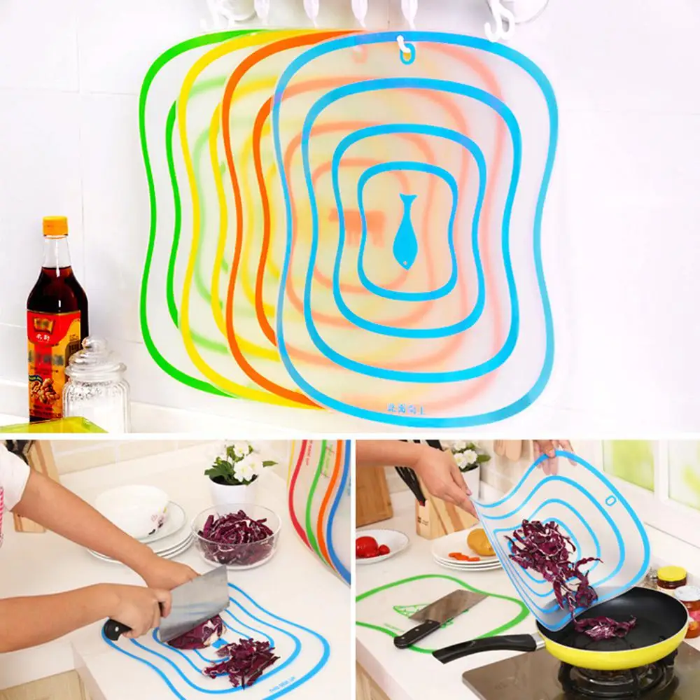 Hot sale Kitchen Chopping Block Cutting Board Non - slip Frosted Antibacteria Plastic Kitchen Gadgets Tool Fruit Vegetable Meat