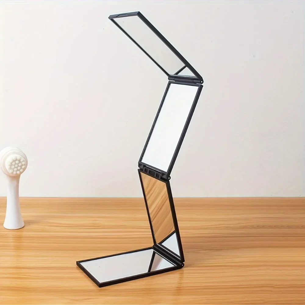 Creative Folding Four Sided Multi Angle Mirror for Hair Cutting,Rear View,back of The Head,makeup Mirror,portable and Portable
