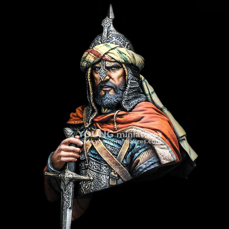 1/10, ARABIAN KNIGHT, Resin Model Bust GK, Historical war theme, Unassembled and unpainted kit