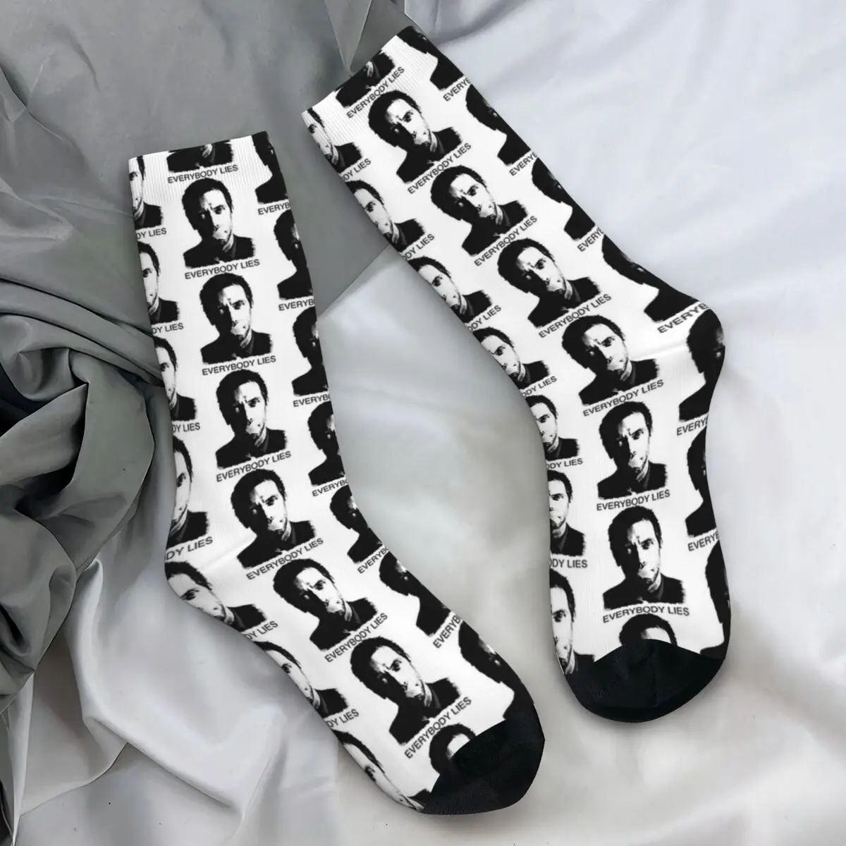

Носки House Everybody Lies, современные чулки для взрослых и мужчин, мягкие дышащие носки для скалолазания, осенние нескользящие носки с принтом