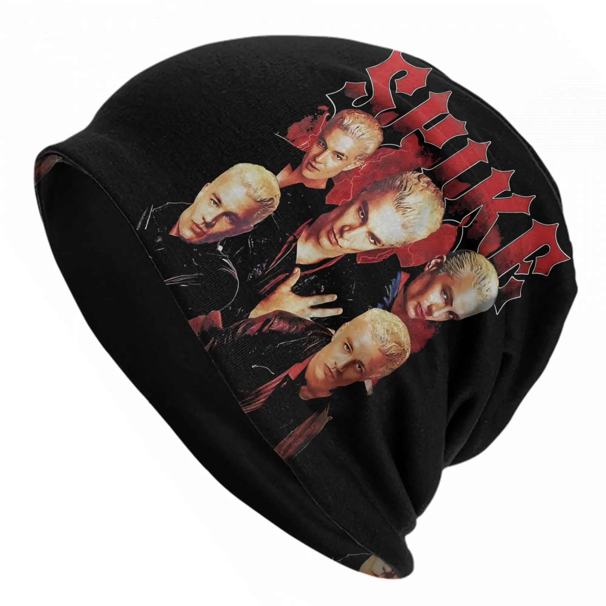 Vintage Buffy the Vampire Slayer Spike Skullies Beanies Hat  Hip Hop Men Women Outdoor Cap Warm Multifunction Bonnet Hat