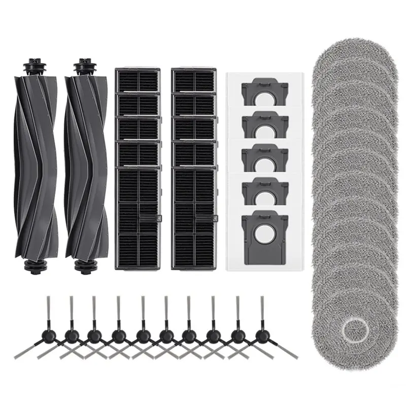 

BFYL For Dreame X30 Ultra L10s Pro Ultra Heat L10s Ultra Gen 2 Mova E30 Ultra Vacuum Part Main Side Brush Filter Mop Dust Bag