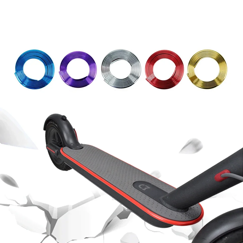 Bumper Protective Decorative Strips Scooter Body Sticker Tape For Xiaomi M365 Pro Electric Scooter Car Anti-collision Part