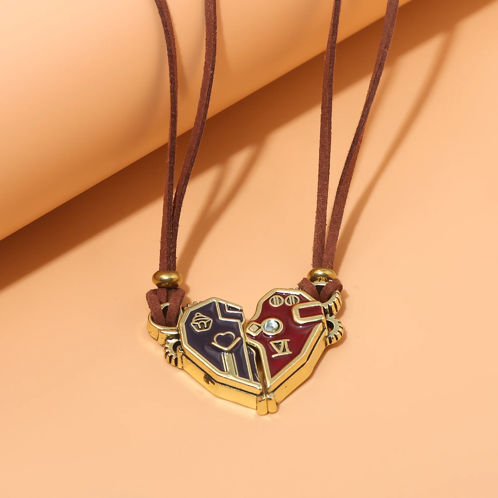 لعبة غامضة Caitlyn Vi قلادة قلادة للرجال والنساء تمويه المغناطيس عشاق سلسلة الخيال على ظهره LoL تأثيري الدعامة الملحقات