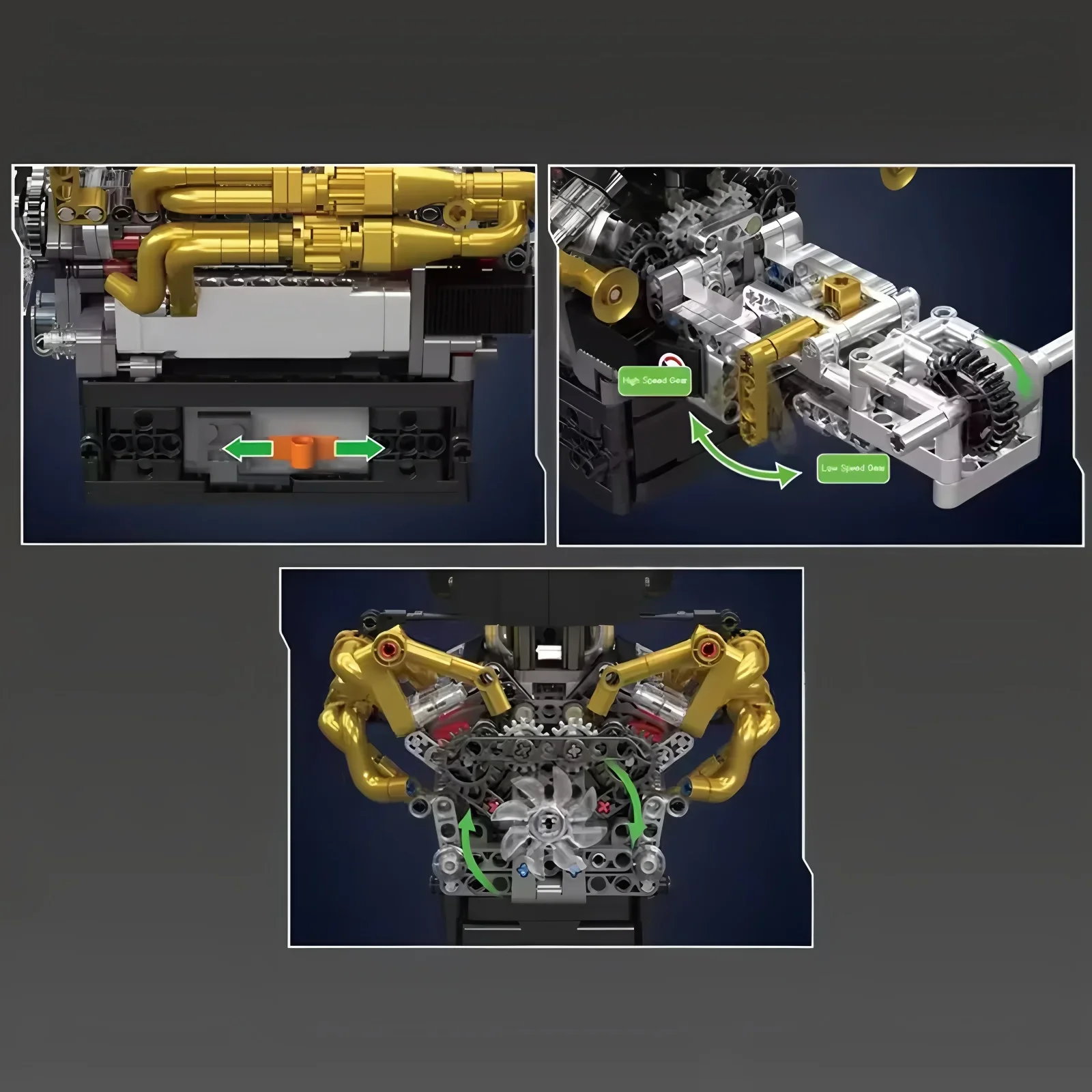 Technische 974PCS Mold King Valkyrie V12 Motor Bouwstenen Set Baksteen DIY Montage voor Volwassenen Speelgoed voor Kinderen Geschenken