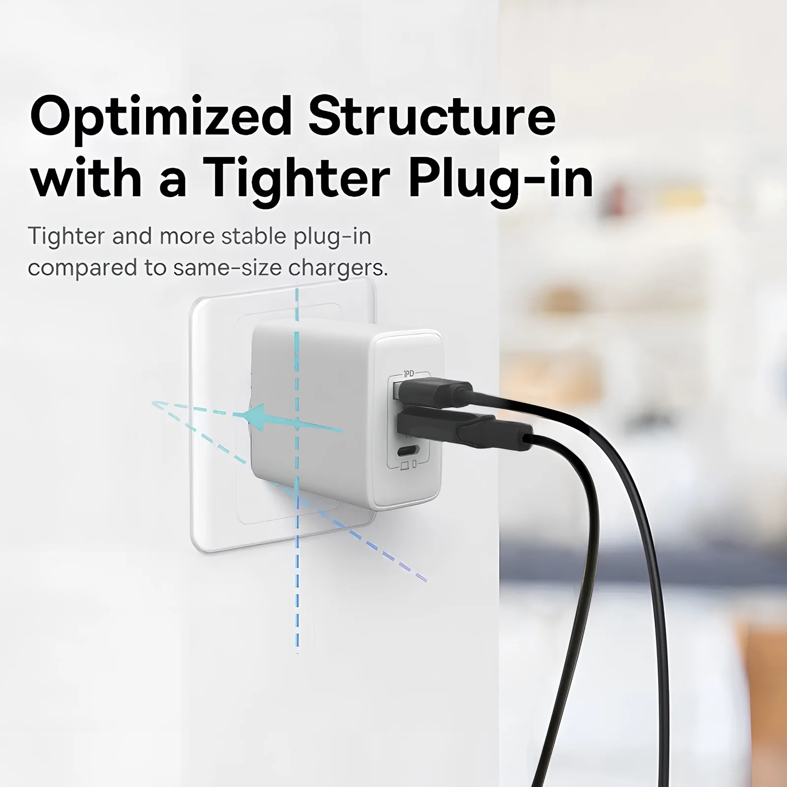 65w Fast Charging Wall Charger adapter PD QC 3.0 Power Adapter for Apple iPhone iPad AirPods Tablet Generic Portable charger