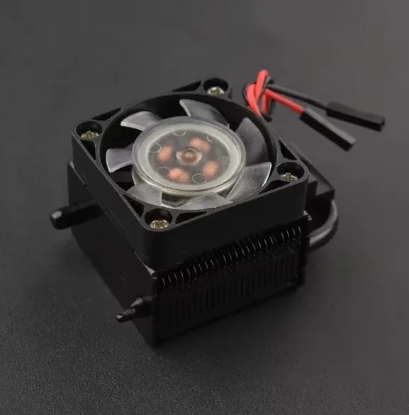 VoFSRaspberry Pi 4B 3B+ Cooler, Ice Tower Cooling Fan With 5mm Copper Pipe & RGB LED, 40℃ Ultra Quiet Heat Sink For Overclockin