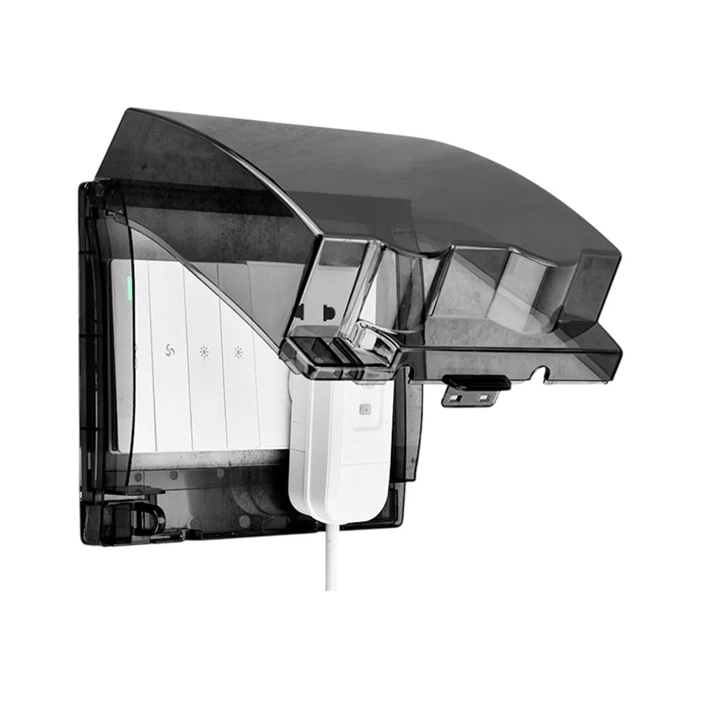 Waterproof Bathroom Pull Cord Ceiling Switch Featuring Lock Buckle and Elevated Design to Prevent Accidental Activation