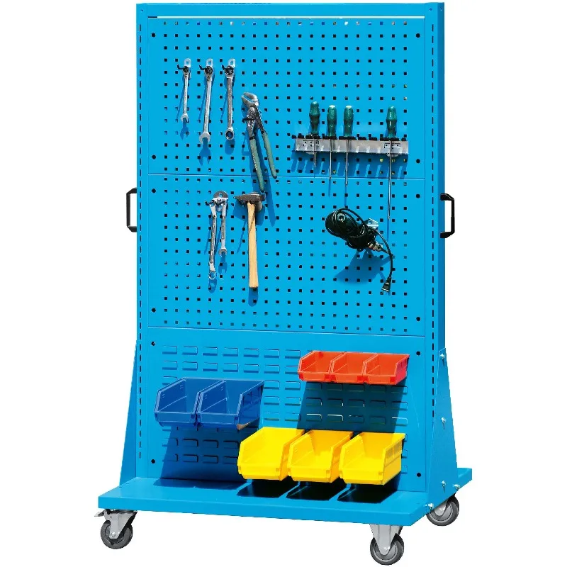 Metal 8-drawer modular portable tool cabinet for storage of small items