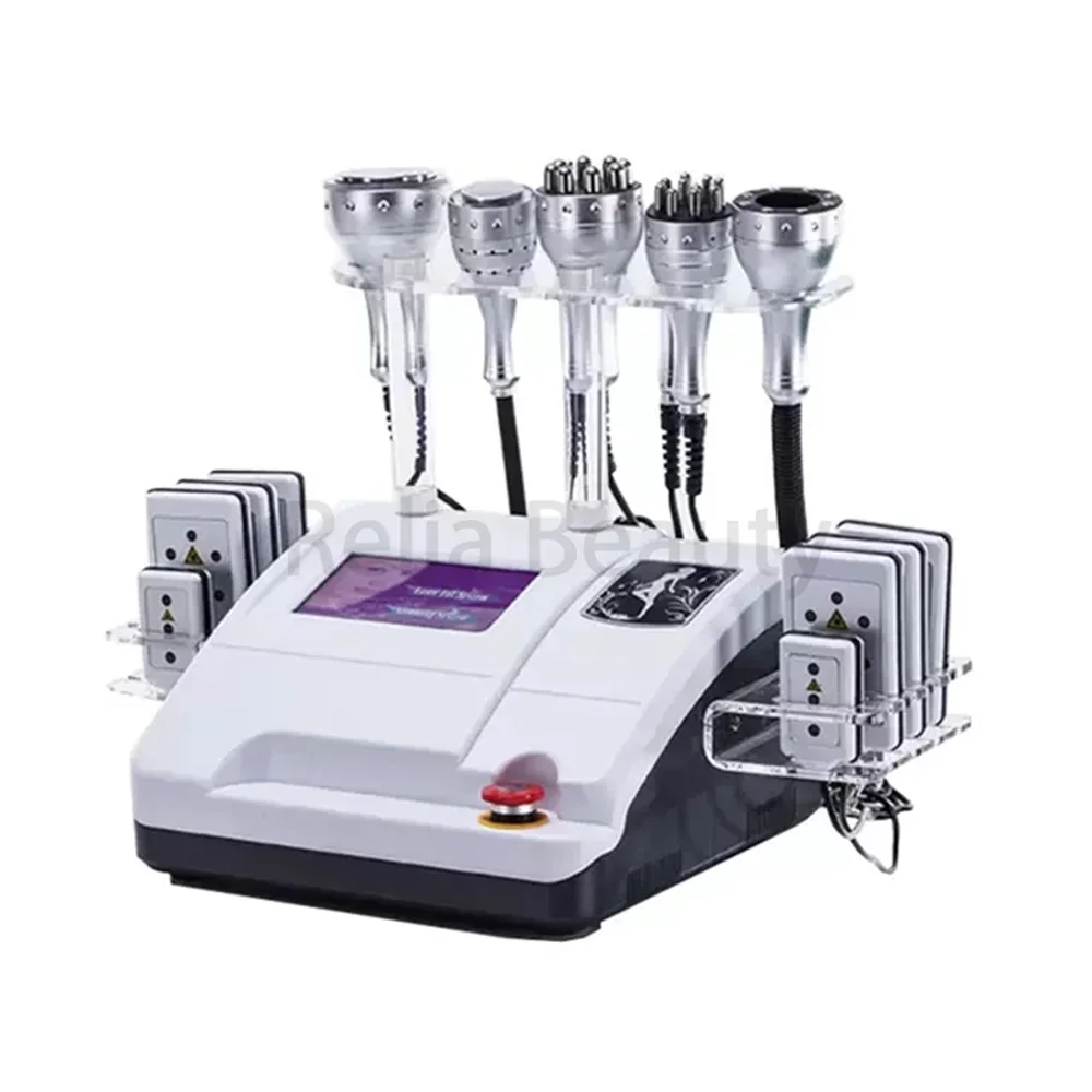 2025 New 8 In 1 Vacuum Facial Massager 40k Ultrasonic Fat Cavitation Cellulite Reduction Liposuction Weight Loss Slimming Machin