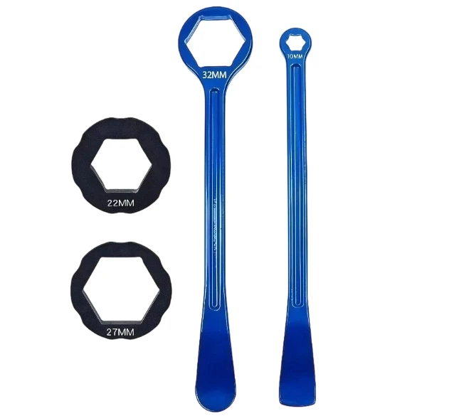 Wrench Motorcycle Tire Lever Comfortable Secure Grip Professional Grade Metal Robust Aluminum Construction For Roadside Repairs