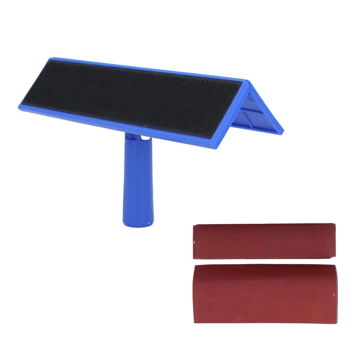 HGHO Drywall Sandpaper Holder Set with 10 Sandpapers for Wall and Ceiling Smoothing Self Adhesive Putty Tool