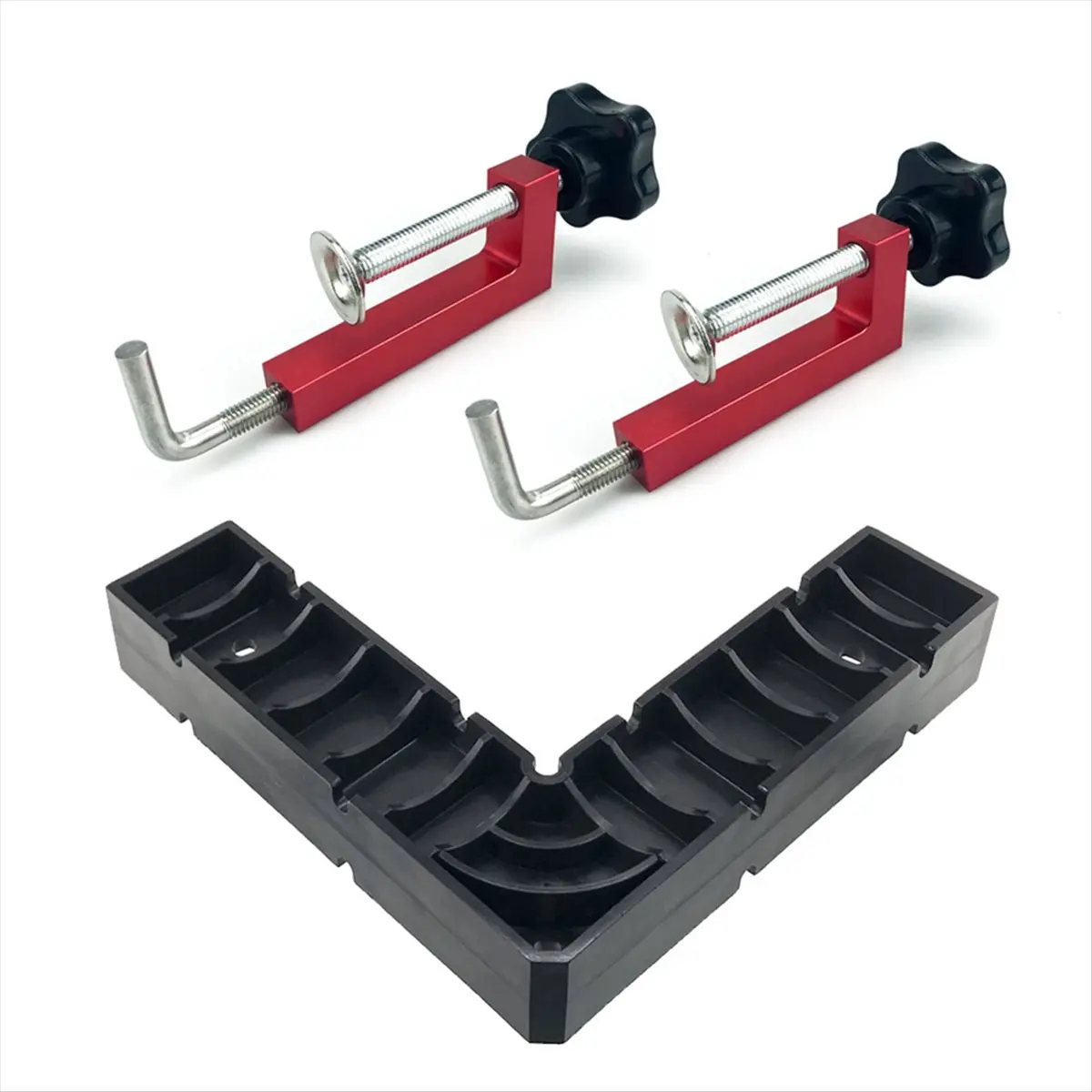 HOME USE-A Woodworking Right Angle Clip Photo Frame Punching Fixing Jig Set 90° Quick Positioning Woodworking Installation Tools