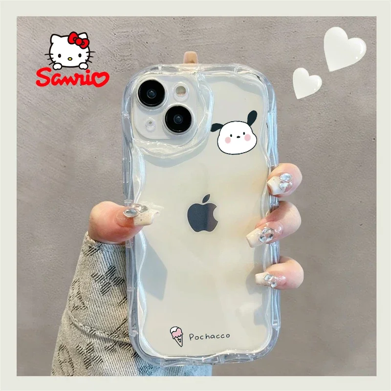 Hellokitty 휴대 전화 쉘 아이폰 15 소녀 전화 케이스 마이 멜로디 만화 액세서리 아이폰 케이스 Sanrio Brithday Gift