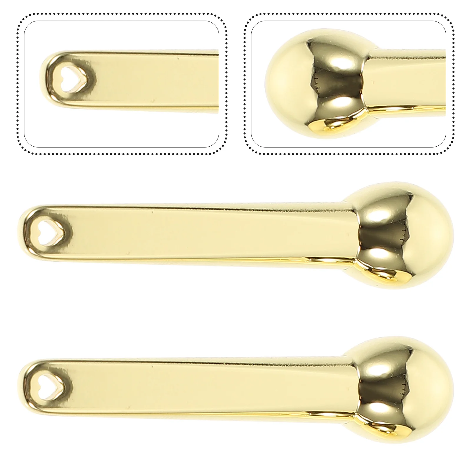 2pcs Eye Massager Tool Portable Facial Beauty Device With Removable Roller Ball For Cream Application Skin Tightening Convenient