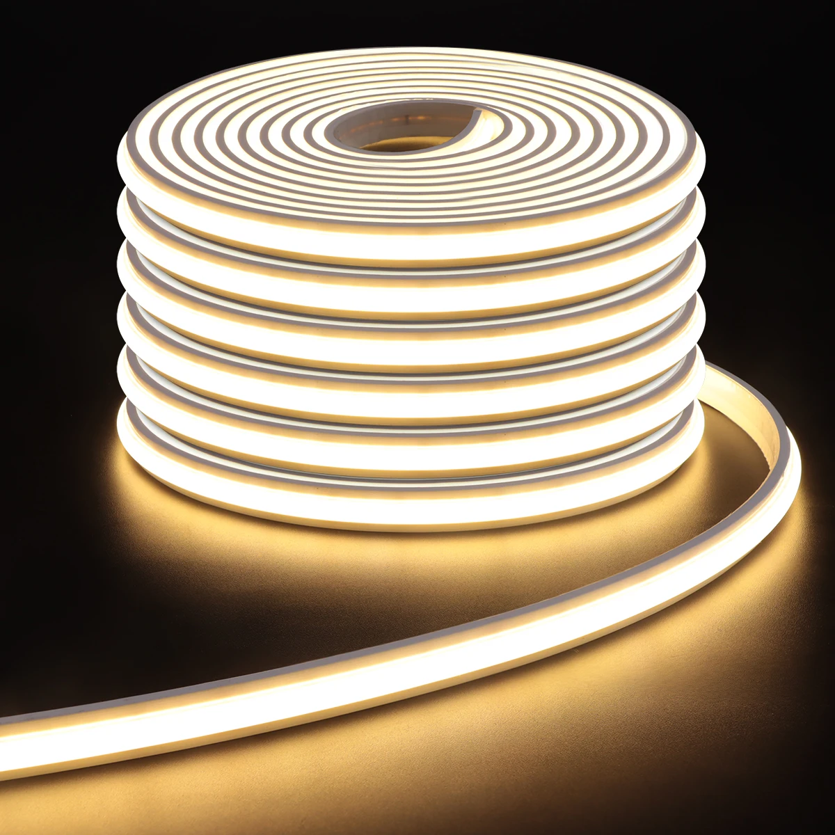 Flexible 24V COB LED Strip Lamp DC Interface Cuttable Room Decoration Lighting High Density Led Light Ribbon With Back Adhesive