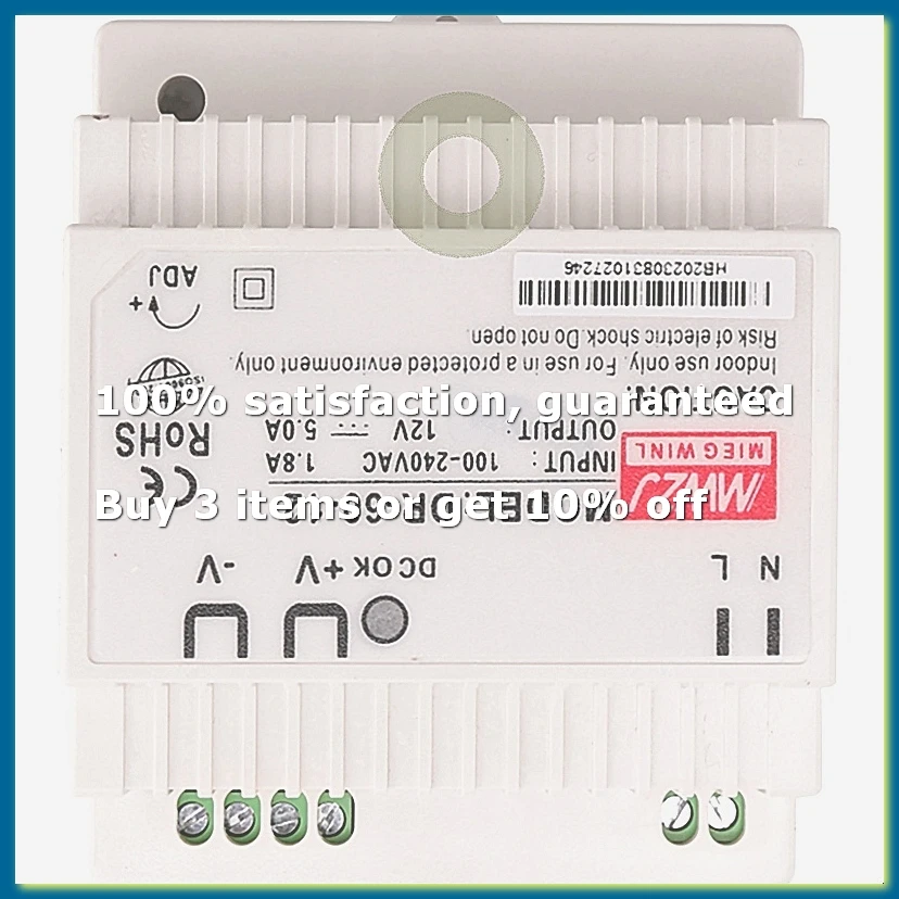 ●-60-12 Transformer 12 Volt 5 Amp Industrial Din Rail Power Supply 220V Ac To 12V Dc Power Supply(12V)