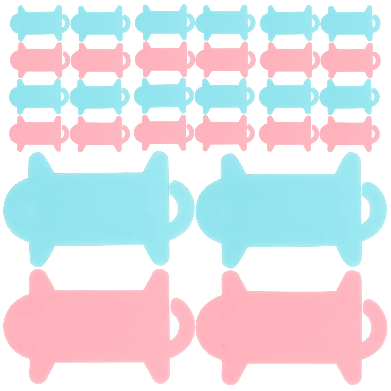 

50Pcs Yarn Bobbins Thread Organizer Plastic Knitting Tools for Cross Stitch Embroidery Sewing Storage Board Yarn Bobbins