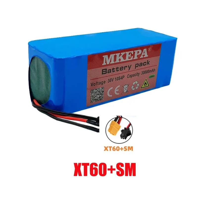 36V 42V 10S4P 30Ah 18650 Power 250W-500W Original Lithium Battery For Electric Car Scooter Belt 30A BMS