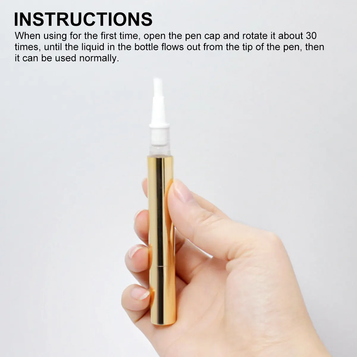 

2Pcs Lip Gloss Pen Empty Nail Oil Pen 3Ml Aluminum Tube Portable Brush Applicator for Nail Nutrition Oil Eyelash Growth Perfume