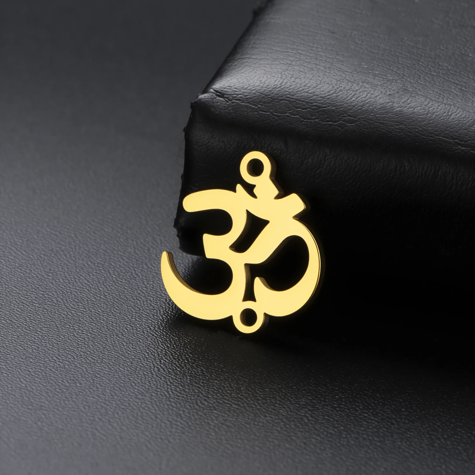 7-Chakra-Lotus-Om-Anhänger aus Edelstahl, spiritueller Yoga-Anhänger für Frauen, Chakra-Heil-Charm – Detail 9