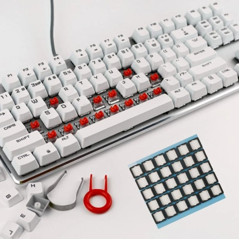 090F 120Pcs Mechanical Keyboard Switches Sound Dampeners Silencers Foam Silencers Pad for Mechanical Keyboard Noise Reduction