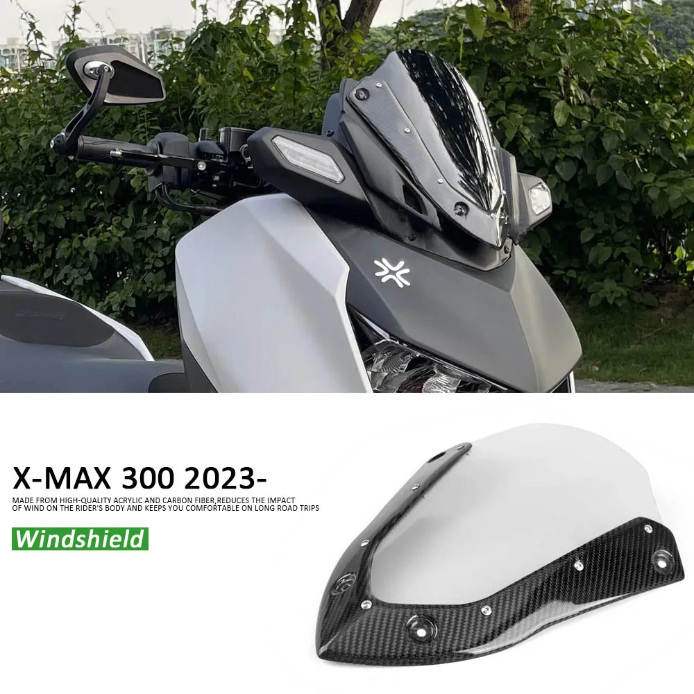 

Windscreen Windshield Wind Deflector Motorcycle Accessories New For YAMAHA XMAX X-MAX 300 XMAX300 X-Max300 2023 2024