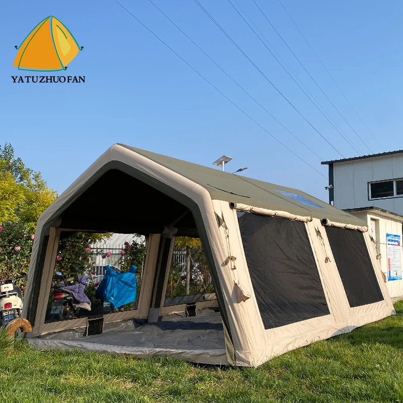 Whole Sale New Arrival Inflatable Camping Tent Waterproof Inflatable Glamping Tent Outdoor Inflatable Camping House Tent