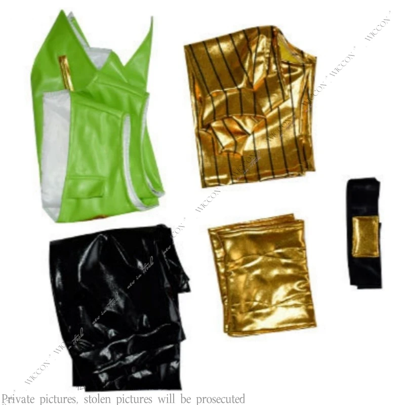 Jo Ermes Costello Cosplay Jo‘s Woman Costume Tops Pants Bizarre Kiss Green Adventure Halloween Ermes Costello Party Gift Girl