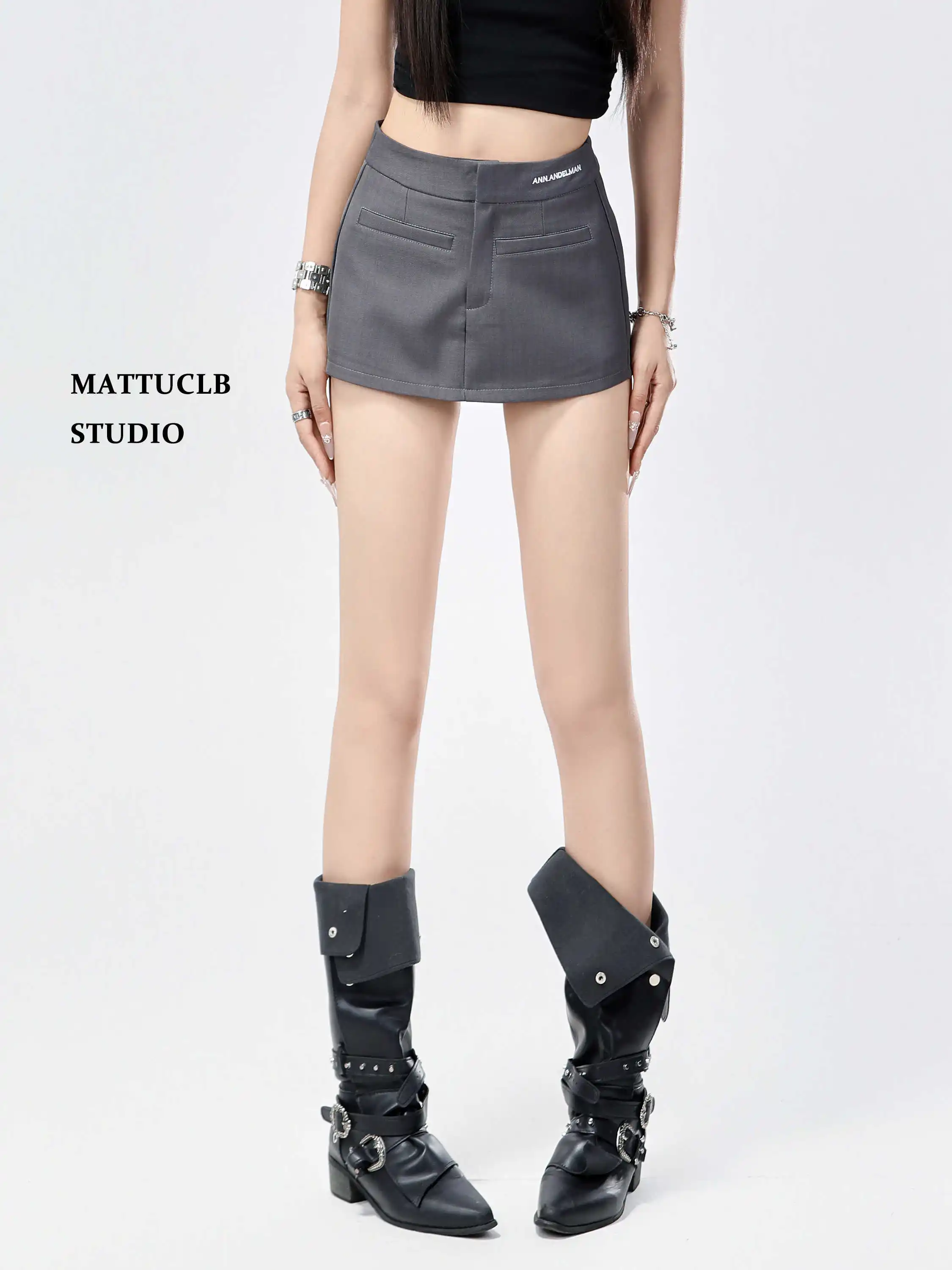 

Новые летние женские мини-юбки 2026 года в американском ретро-стиле с высокой талией, вышивкой, в стиле гяру, аби, Y2K, колледж, Харадзюку, K-pop, 2000-х годов