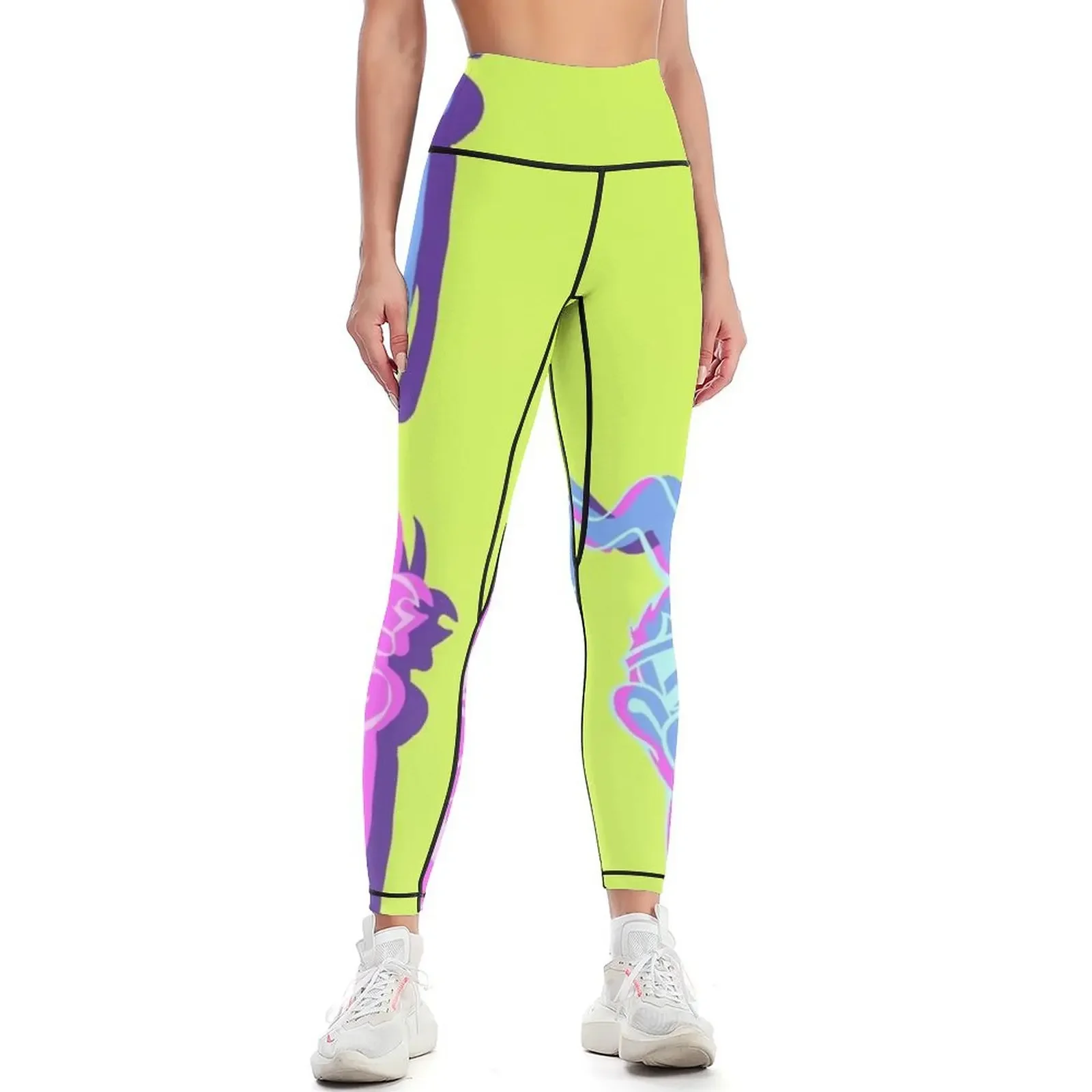 

Powerline Max 80s Pattern Leggings sports for push up trousers gym pants Female legging pants Womens Leggings