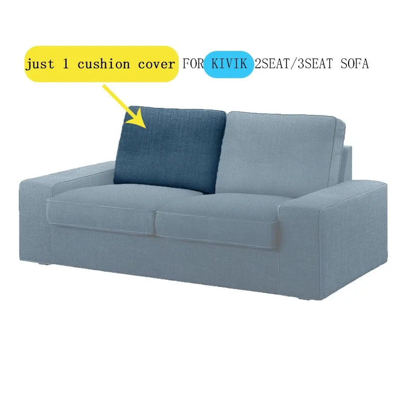 Machine Washable Sofa Cushion Slipcover for 2/3 Seat Sofa, Separate Cushion Cover Only, Not Full Sofa Cover