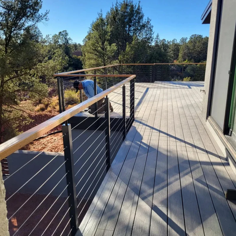 custom.Cheap Price Aluminum Railing Balcony Staircase Aluminum Post Railing