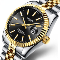 Luxury Gold Quartz Watch Waterproof Men's Watch 38mm Stainless Steel Automatic Date Luminous Hand Relogio Masculino