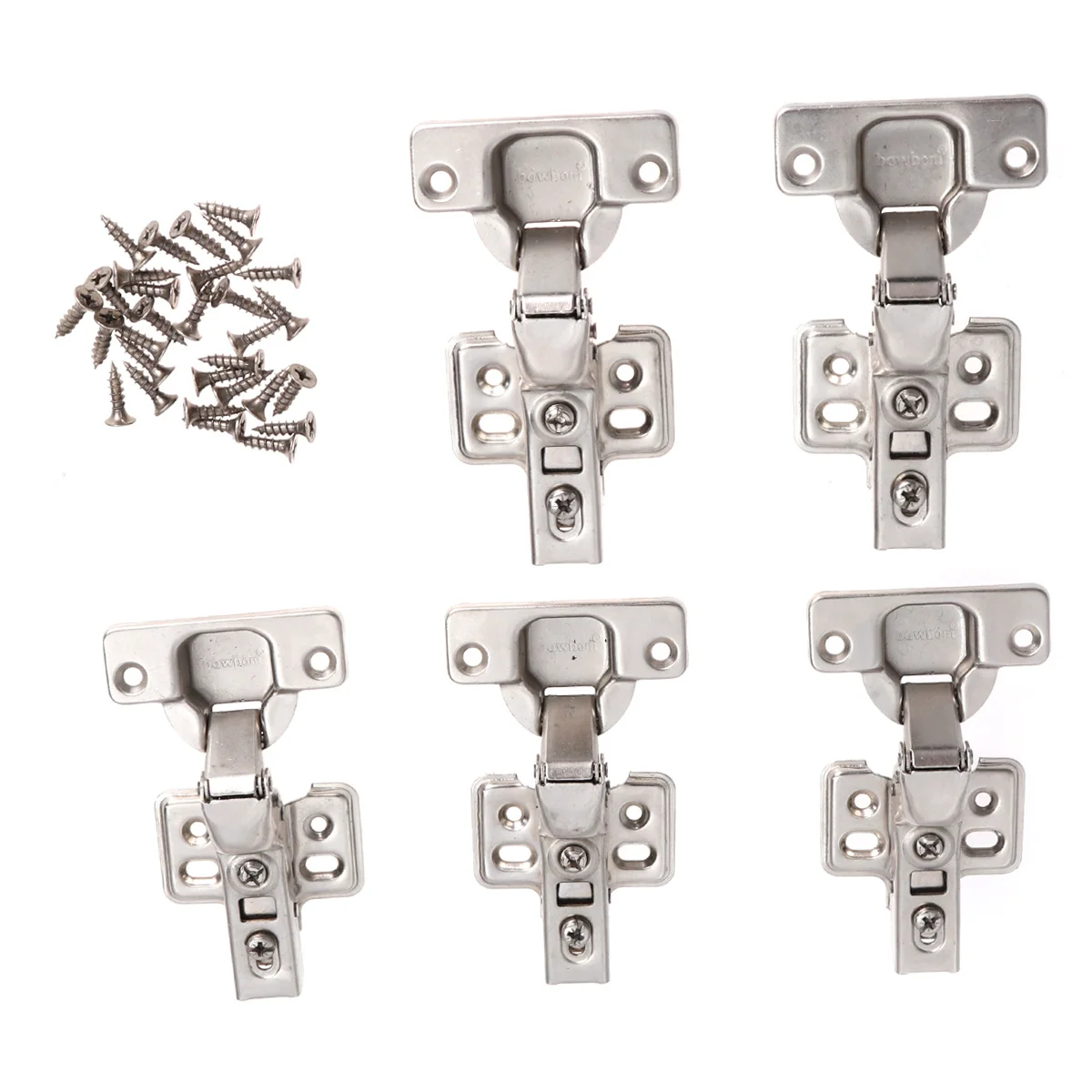 

5 pcs StainlessSteel HydraulicHinges HeavyDuty Furniture Concealed Kitchen Toilet WearResistant Washer StablerFixation